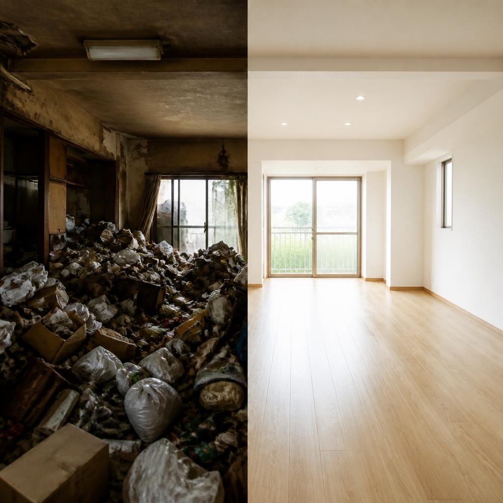 ゴミ屋敷を解体して新たな空間へ！沖縄での便利で安価な清掃サービス